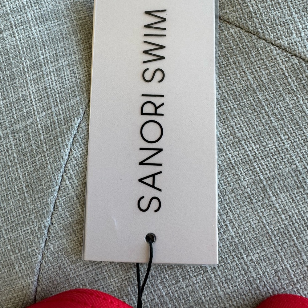 Sanori red bikini top. Size extra small.